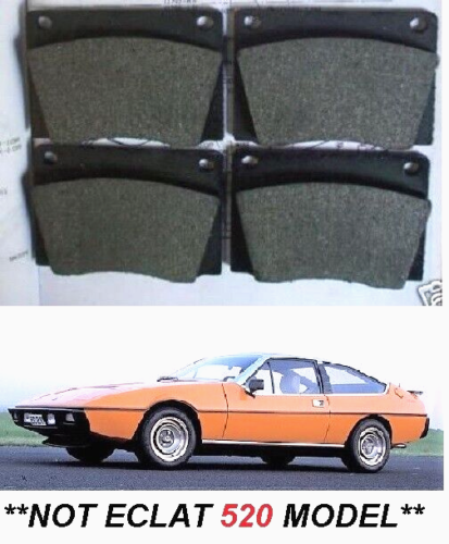 FRONT BRAKE PADS SET (Lotus Elite & Eclat) (**Not Eclat 520 Model**) (1974- 82) 